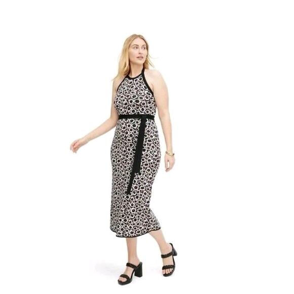 Diane Von Furstenberg x Target Poppy Sweater Dress Womens XL  Halter Maxi - Picture 1 of 11